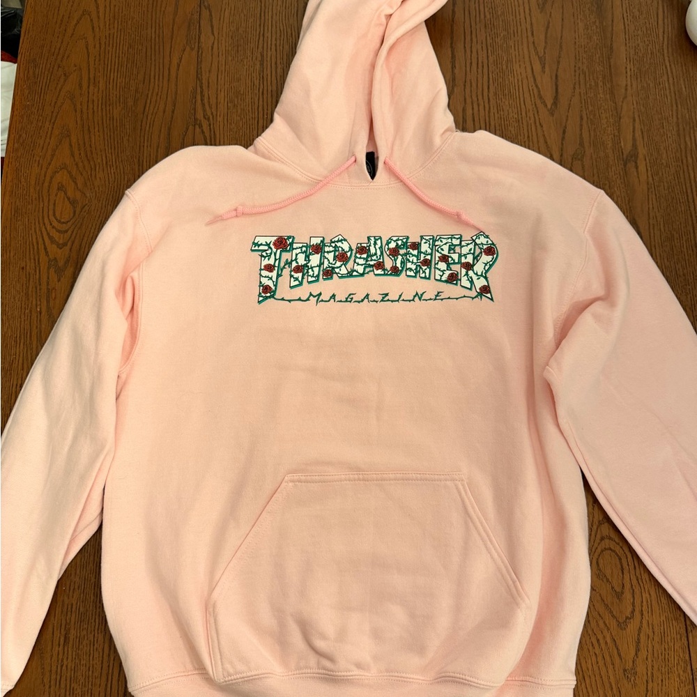 Thrasher Light Pink Hoodie